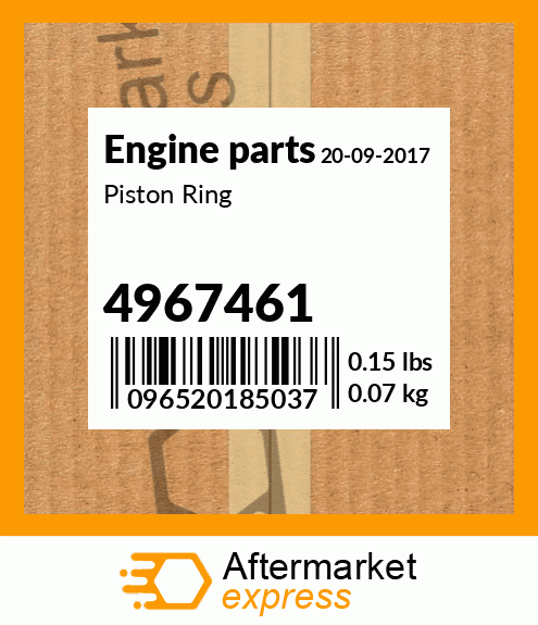 Spare part 4967461 + Piston Ring