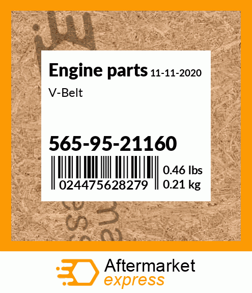 Spare part 565-95-21160 + V-Belt