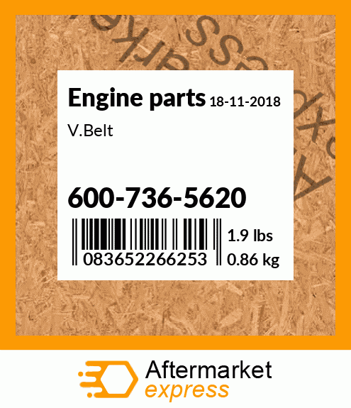 Spare part 600-736-5620 + V.Belt