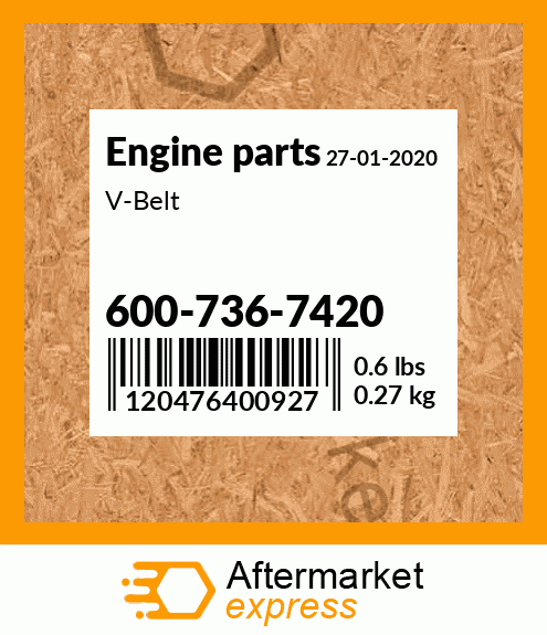 Spare part 600-736-7420 + V-Belt