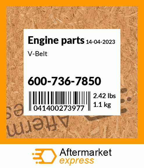 Spare part 600-736-7850 + V-Belt