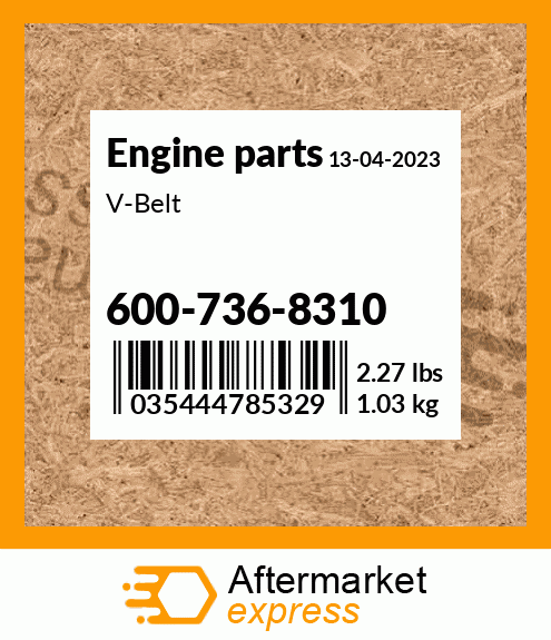 Spare part 600-736-8310 + V-Belt