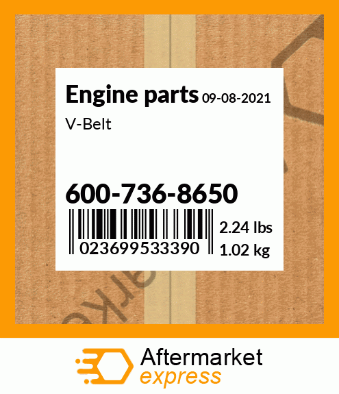 Spare part 600-736-8650 + V-Belt