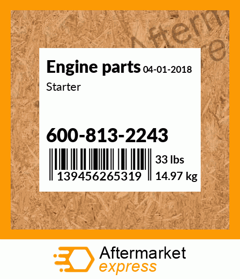 Spare part 600-813-2243 + Starter