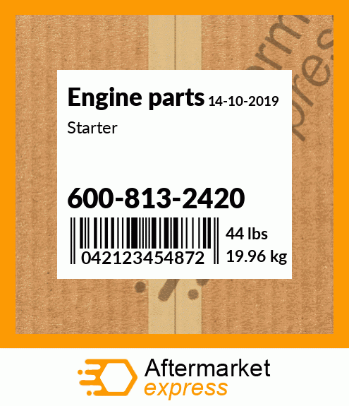 Spare part 600-813-2420 + Starter