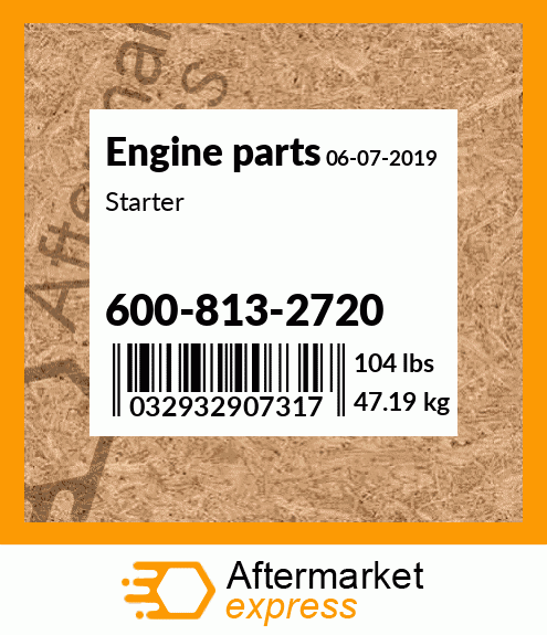 Spare part 600-813-2720 + Starter