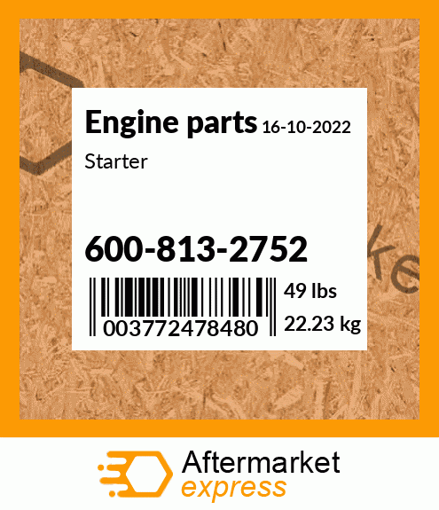 Spare part 600-813-2752 + Starter