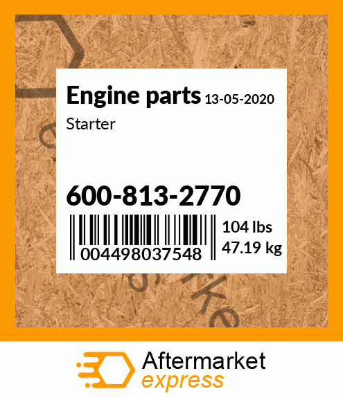 Spare part 600-813-2770 + Starter