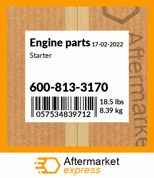 Spare part 600-813-3170 + Starter