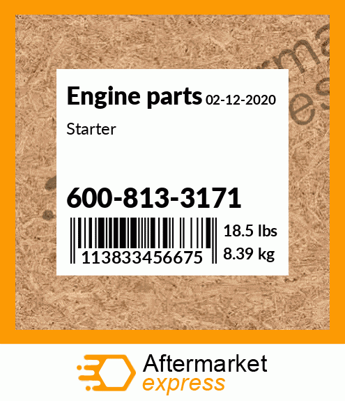 Spare part 600-813-3171 + Starter