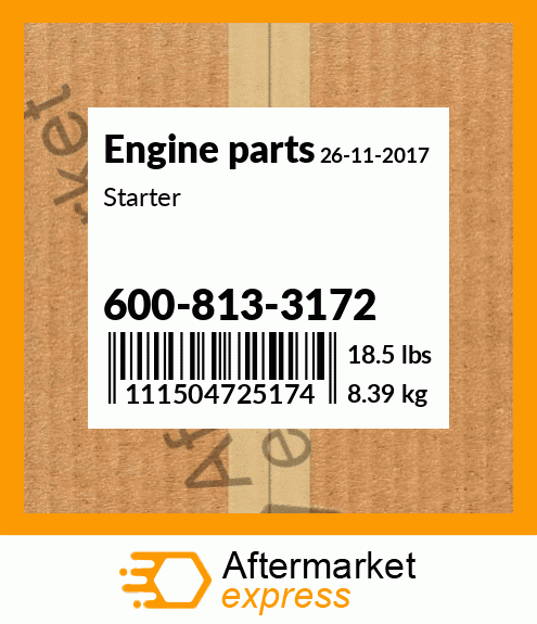 Spare part 600-813-3172 + Starter