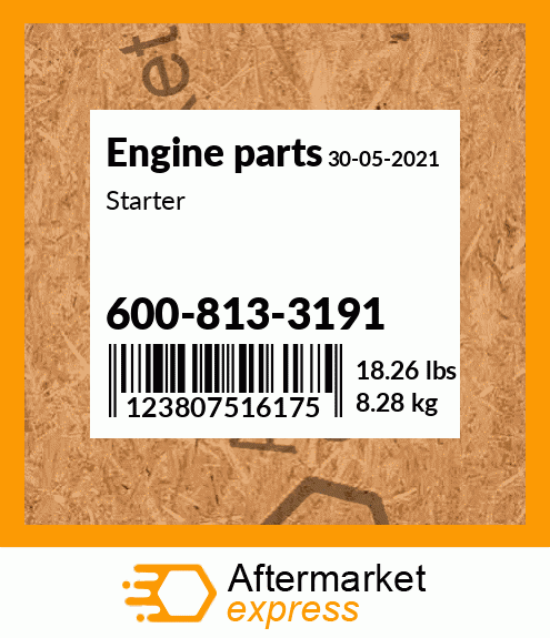 Spare part 600-813-3191 + Starter