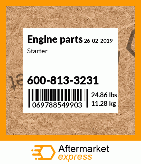 Spare part 600-813-3231 + Starter