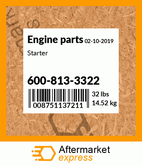 Spare part 600-813-3322 + Starter