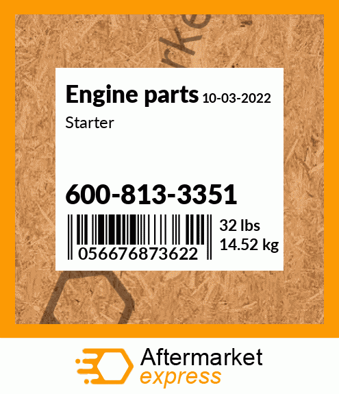 Spare part 600-813-3351 + Starter