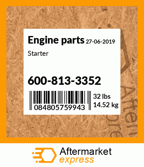 Spare part 600-813-3352 + Starter