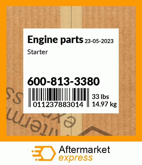 Spare part 600-813-3380 + Starter