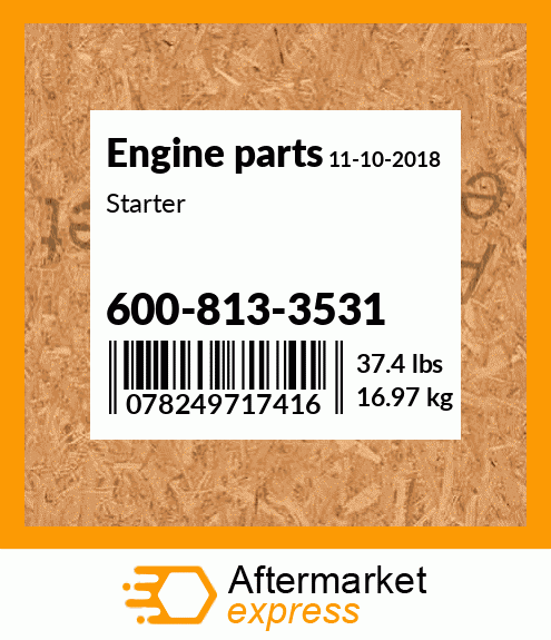 Spare part 600-813-3531 + Starter