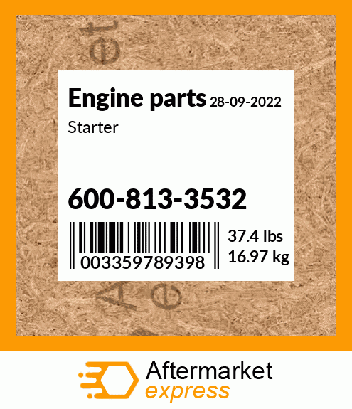 Spare part 600-813-3532 + Starter