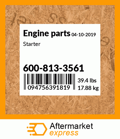 Spare part 600-813-3561 + Starter