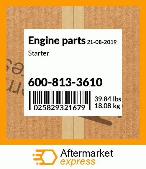 Spare part 600-813-3610 + Starter