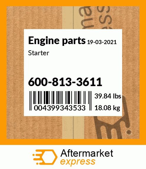 Spare part 600-813-3611 + Starter