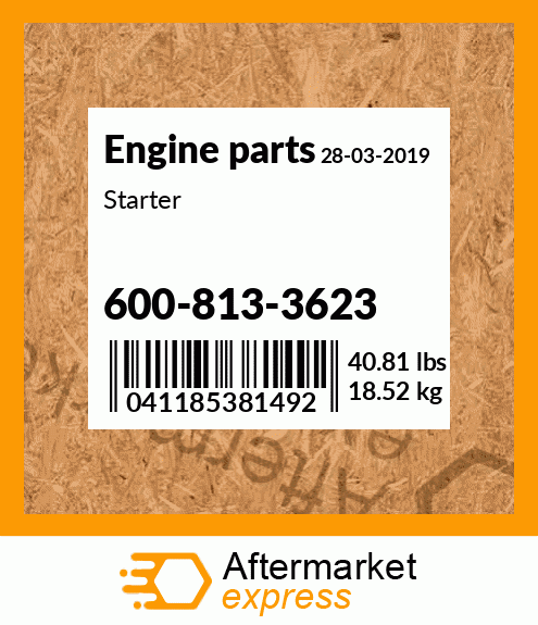 Spare part 600-813-3623 + Starter