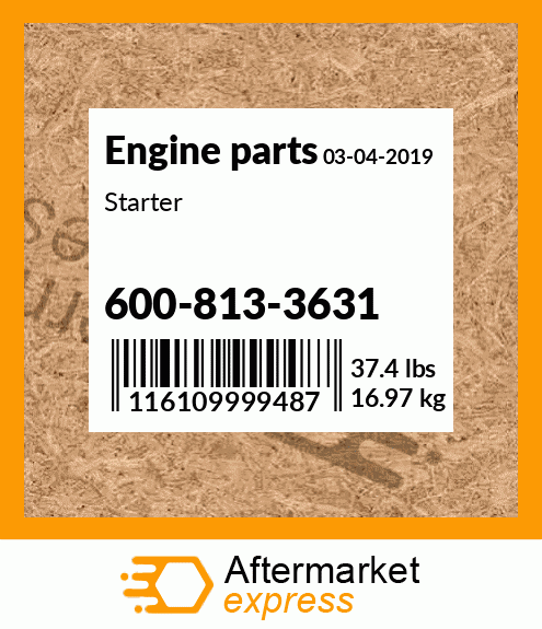 Spare part 600-813-3631 + Starter