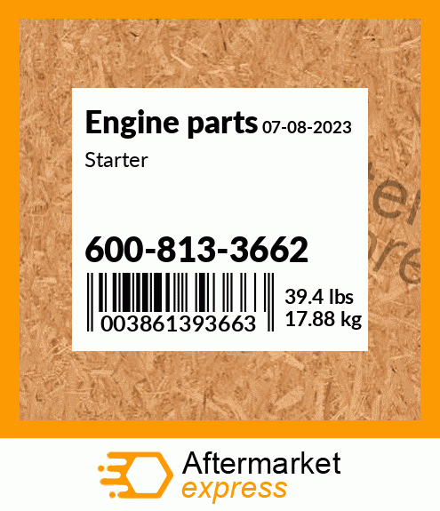 Spare part 600-813-3662 + Starter