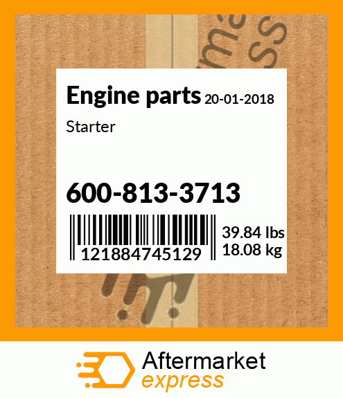 Spare part 600-813-3713 + Starter