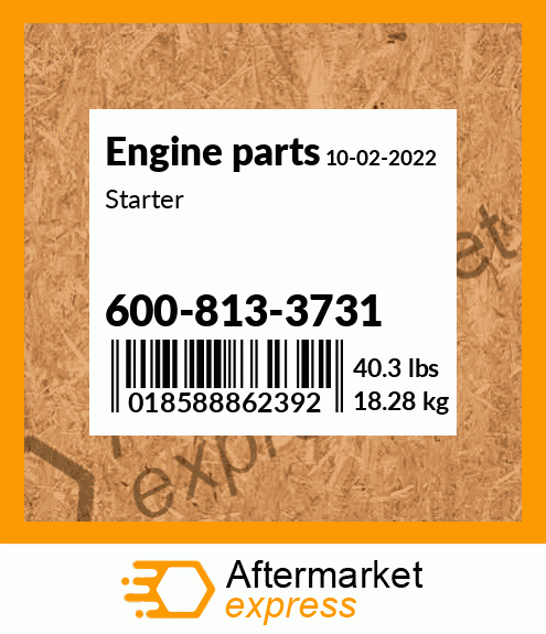 Spare part 600-813-3731 + Starter