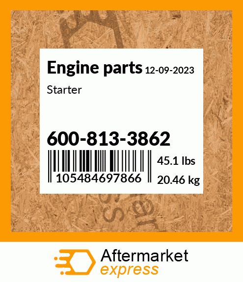 Spare part 600-813-3862 + Starter