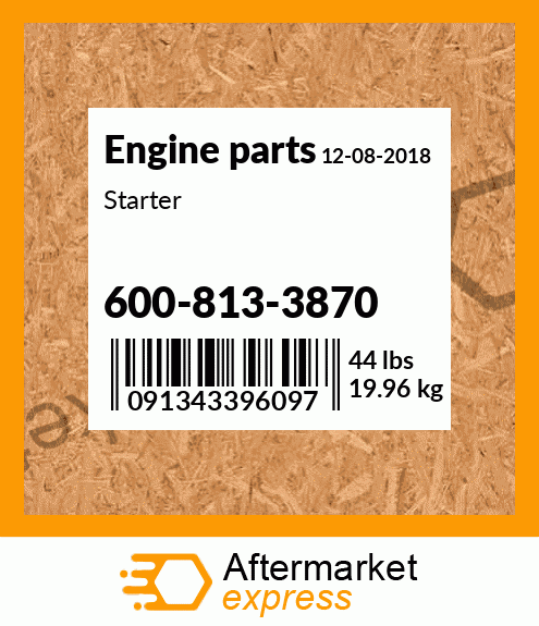 Spare part 600-813-3870 + Starter