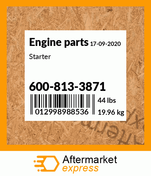 Spare part 600-813-3871 + Starter