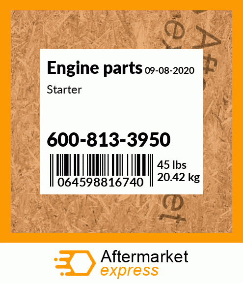 Spare part 600-813-3950 + Starter