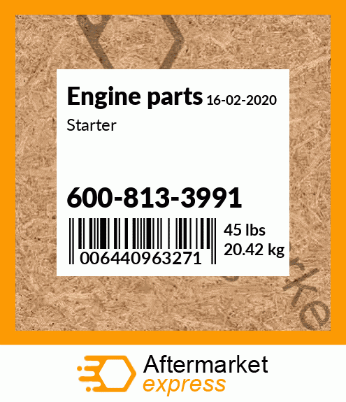 Spare part 600-813-3991 + Starter