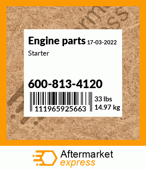 Spare part 600-813-4120 + Starter