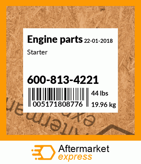 Spare part 600-813-4221 + Starter