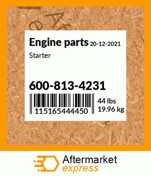 Spare part 600-813-4231 + Starter