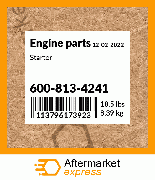 Spare part 600-813-4241 + Starter