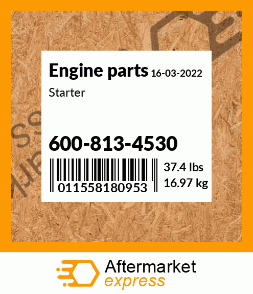 Spare part 600-813-4530 + Starter