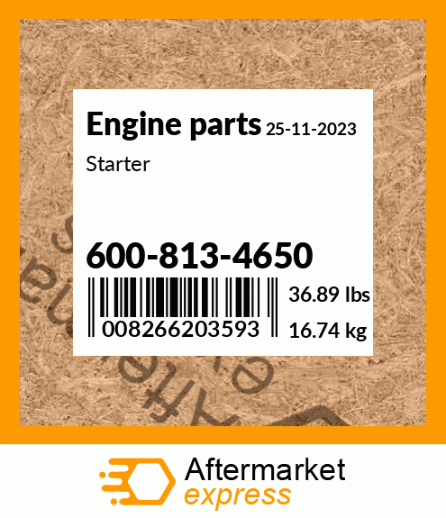 Spare part 600-813-4650 + Starter