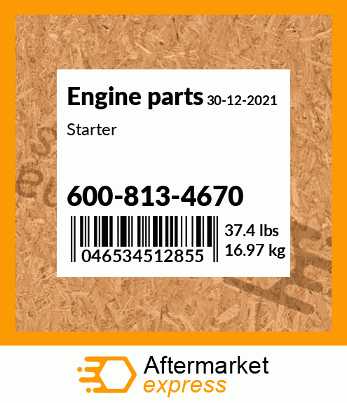 Spare part 600-813-4670 + Starter