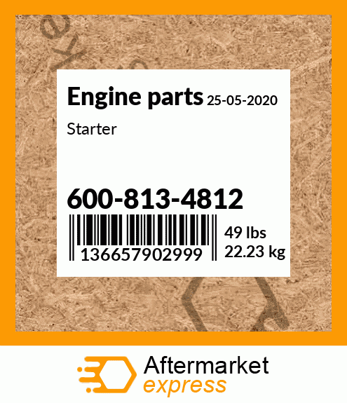 Spare part 600-813-4812 + Starter