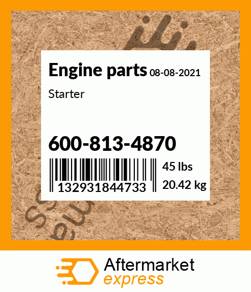 Spare part 600-813-4870 + Starter