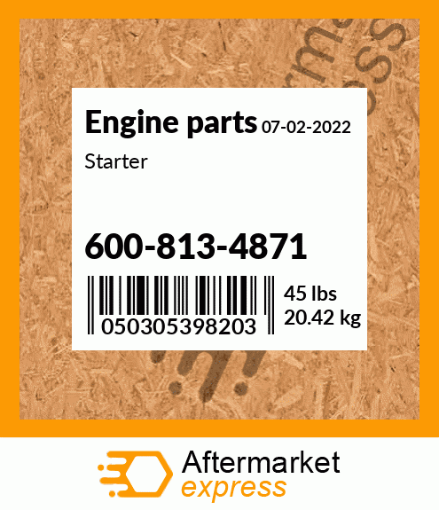 Spare part 600-813-4871 + Starter