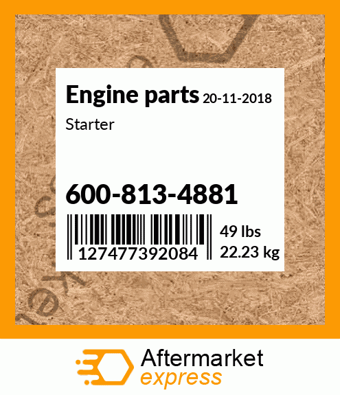 Spare part 600-813-4881 + Starter