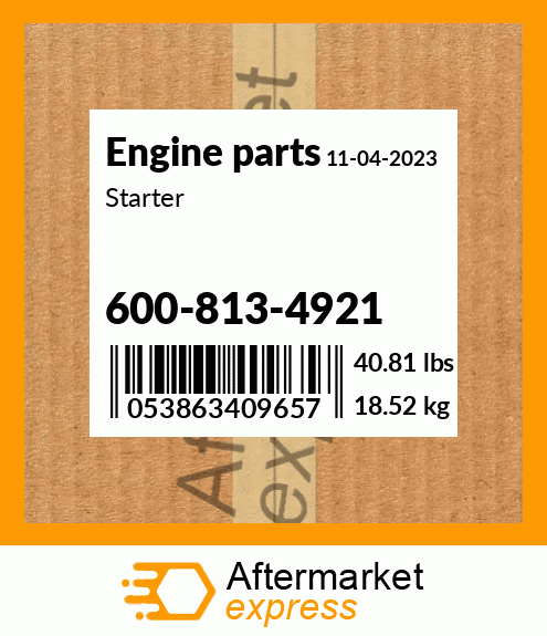 Spare part 600-813-4921 + Starter