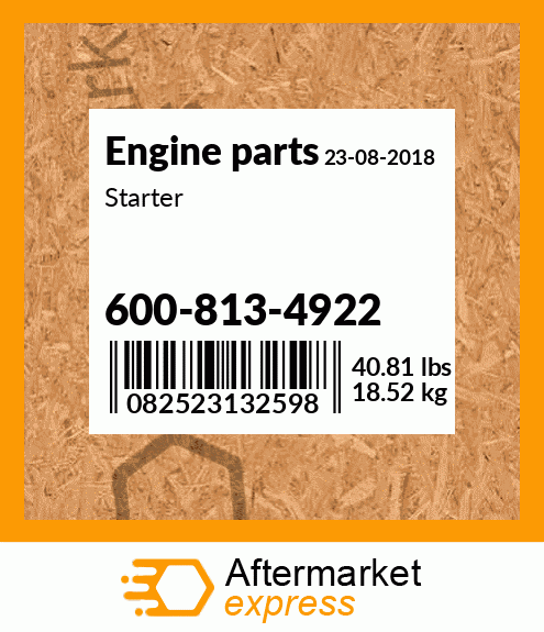 Spare part 600-813-4922 + Starter