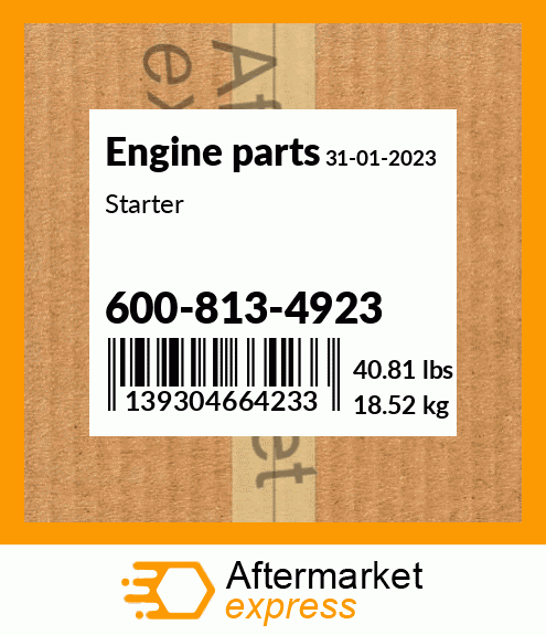 Spare part 600-813-4923 + Starter